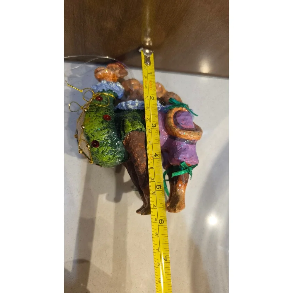Whimsical Camel Christmas Ornament Hand Painted Festive Animal Dept 56